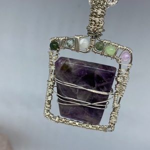 Wire wrapped pendant
